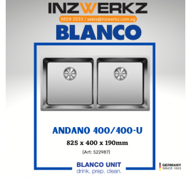 Blanco Andano 400/400-U Stainless Steel Sink